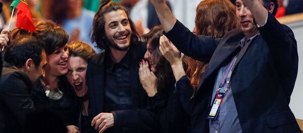 Фаворит прошедшего первого полуфинала Евровидения - португалец Сальвадор Собрал - Sputnik Беларусь