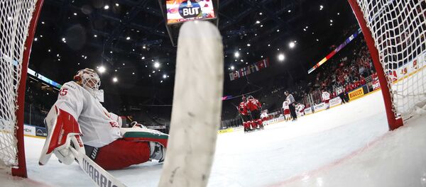 Вратарь сборной Беларуси по хоккею Кевин Лаланд - Sputnik Беларусь