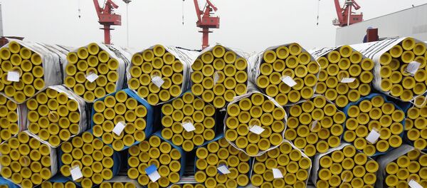 Работы в китайском порту Ляньюньган - Sputnik Беларусь