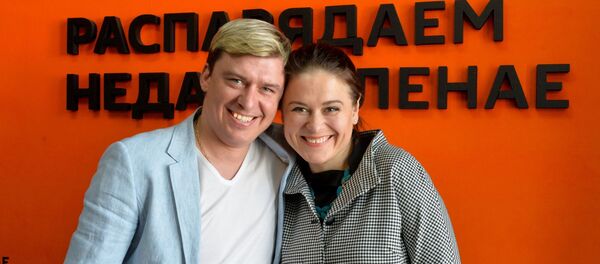 Беларускія спартсмены-веласіпедысты Яўген Гутаровіч і Наталля Цылінская - Sputnik Беларусь