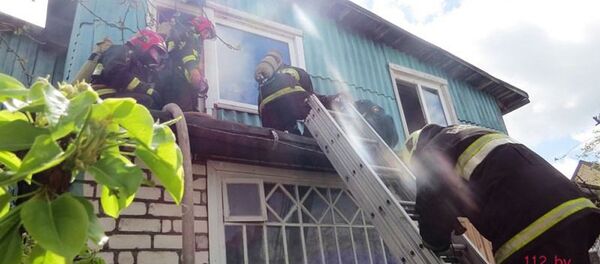 Пожар в Минске - Sputnik Беларусь