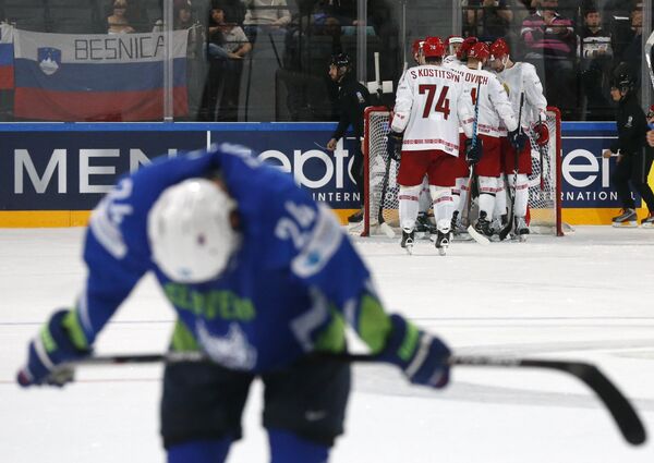 ЧМ по хоккею-2017: Беларусь-Словения - Sputnik Беларусь