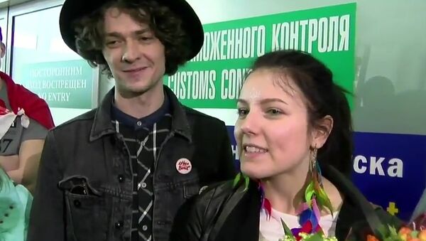 Группа NaviBand вернулась на родину с конкурса Евровидение - Sputnik Беларусь