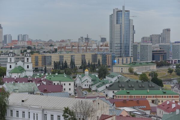 Вид с Верхнего города на Раковское предместье - Sputnik Беларусь