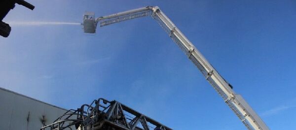 Пожар на ОАО Стекловолокно в Полоцке - Sputnik Беларусь