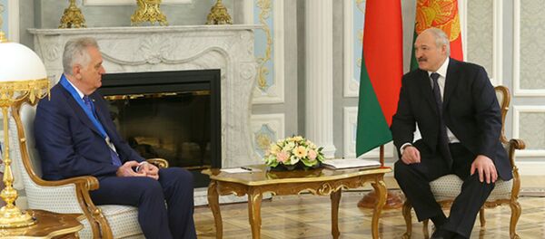 Встреча с Президентом Сербии Томиславом Николичем, 18 мая 2017 года Встреча с Президентом Сербии Томиславом Николичем, 18 мая 2017 года - Sputnik Беларусь