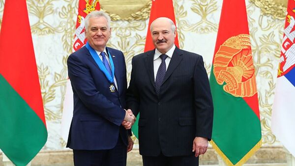 Президент Сербии Томислав Николич и президент Беларуси Александр Лукашенко - Sputnik Беларусь