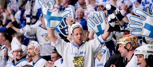 Болельщики сборной Финляндии по хоккею, архивное фото - Sputnik Беларусь