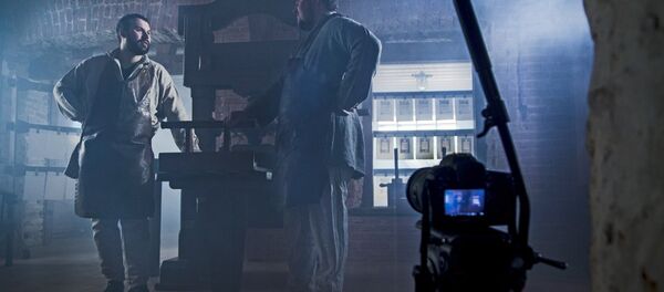 Рэканструкцыя друкарскага варштата часоў Скарыны Рэканструкцыя друкарскага варштата часоў Скарыны - Sputnik Беларусь