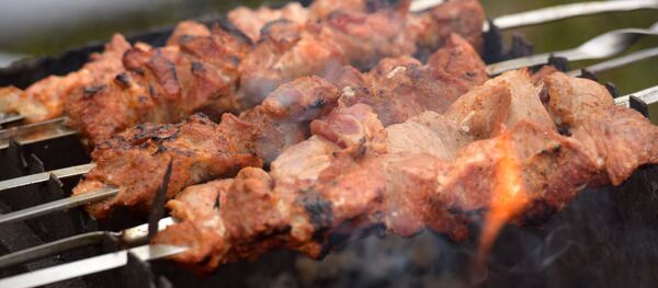 Шашлык, архивное фото - Sputnik Беларусь