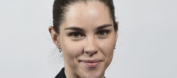 Пресс-секретарь Белорусской федерации хоккея Евгения Никитина Пресс-секретарь Белорусской федерации хоккея Евгения Никитина - Sputnik Беларусь