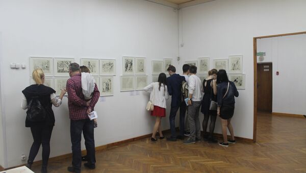 В Ночь музеев в Арт-центр Марка Шагала пришло очень много молодежи - Sputnik Беларусь
