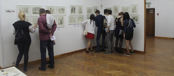 В Ночь музеев в Арт-центр Марка Шагала пришло очень много молодежи - Sputnik Беларусь