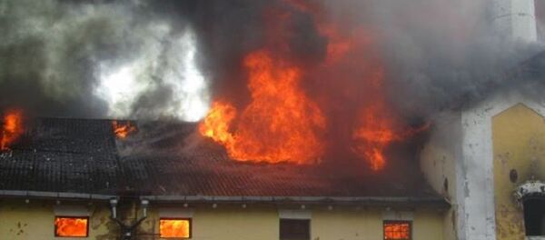 Пожар в здании бывшего пивзавода в Гродно - Sputnik Беларусь