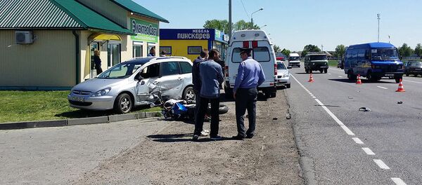 Место ДТП в Речице - Sputnik Беларусь