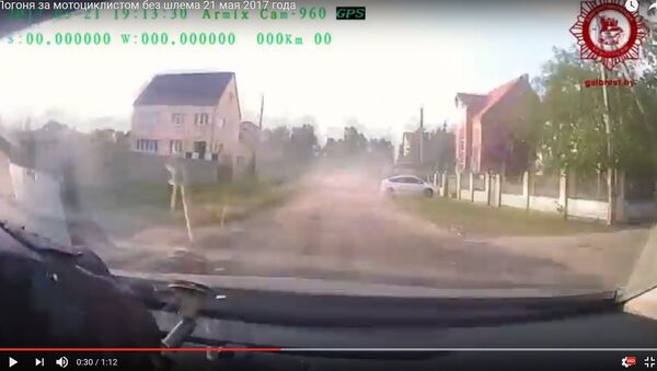ГАИ опубликовала видео погони за мотоциклистом в Бресте - Sputnik Беларусь