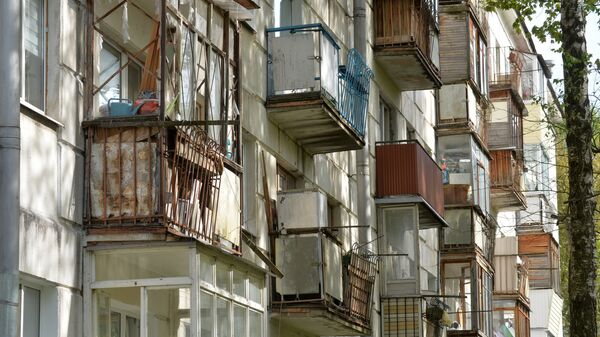 Балконы дома, архивное фото - Sputnik Беларусь