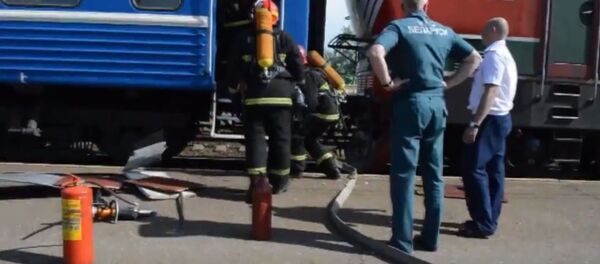 Загорание в поезде Минск - Брест Загорание в поезде Минск - Брест - Sputnik Беларусь