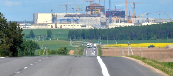 Строящаяся Белорусская АЭС Строящаяся Белорусская АЭС - Sputnik Беларусь