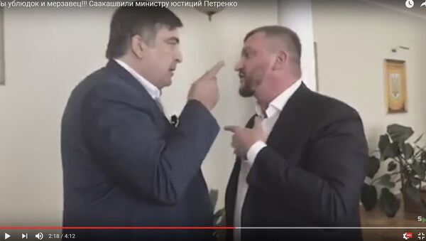 Саакашвили устроил словесную перепалку с главой Минюста Украины - Sputnik Беларусь