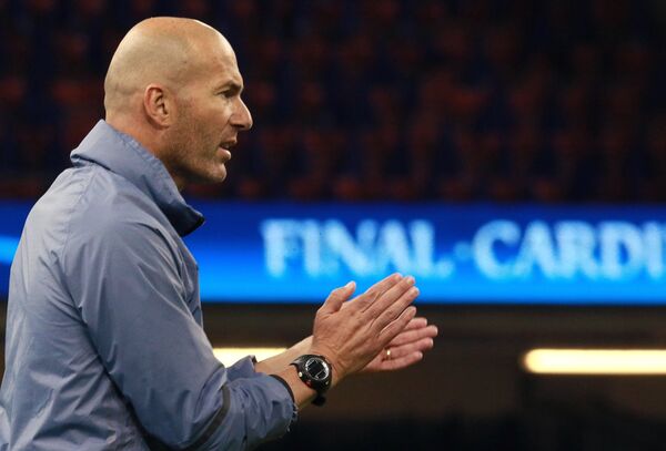 Футбол. Лига чемпионов. Тренировка ФК Реал Мадрид Футбол. Лига чемпионов. Тренировка ФК Реал Мадрид - Sputnik Беларусь