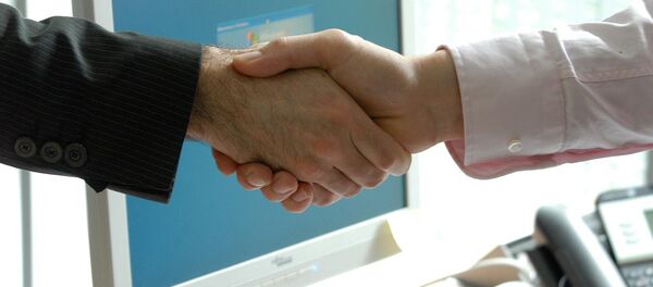 Рукопожатие, архивное фото - Sputnik Беларусь
