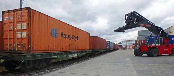 Контейнерный поезд - Sputnik Беларусь