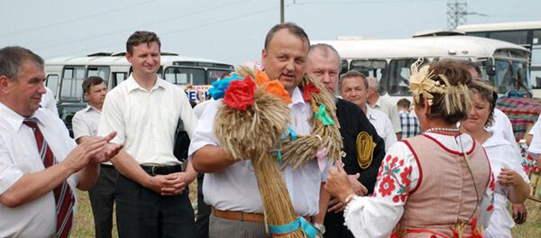 Глава Солигорского района Александр Римашевский на Зажынках-2010 - Sputnik Беларусь