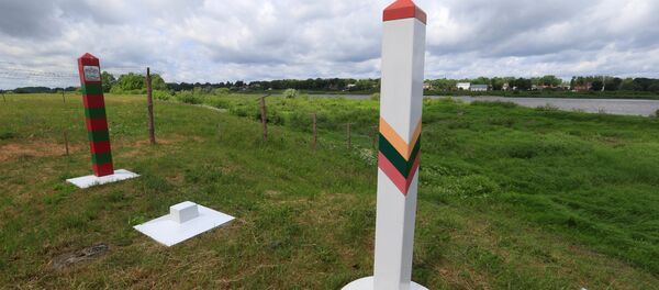 Пограничные столбы России и Литвы - Sputnik Беларусь