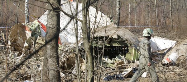 Место падения польского самолета Ту-154 под Смоленском, архивное фото - Sputnik Беларусь