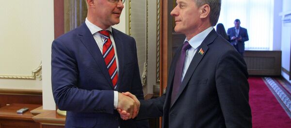 Встреча Болеслава Пирштука и Ханнеса Хансо - Sputnik Беларусь