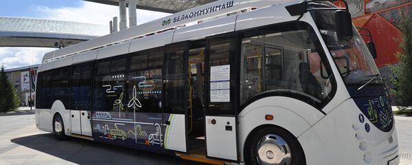 Белорусский электробус на выставке ЭКСПО-2017 в Казахстане - Sputnik Беларусь