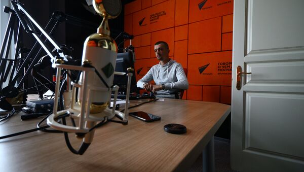 Алексей Стетюха в студии радио Sputnik - Sputnik Беларусь