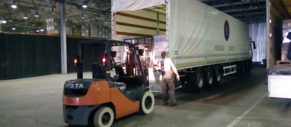 Разгрузка в Киеве - Sputnik Беларусь