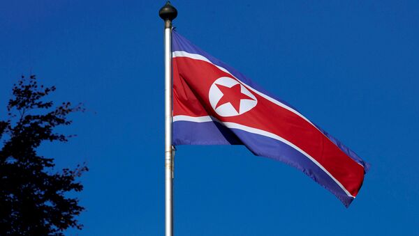 Флаг Северной Кореи, архивное фото - Sputnik Беларусь