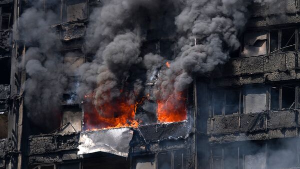 Пожар в жилом доме на западе Лондона - Sputnik Беларусь