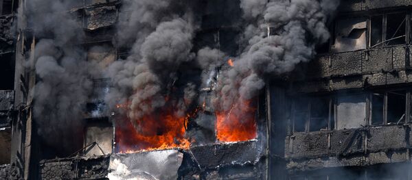 Пожар в жилом доме на западе Лондона Пожар в жилом доме на западе Лондона - Sputnik Беларусь