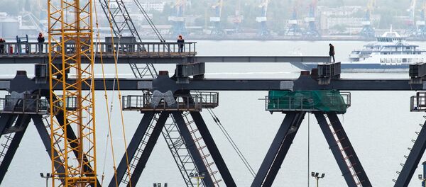 Строительство моста через Керченский пролив - Sputnik Беларусь