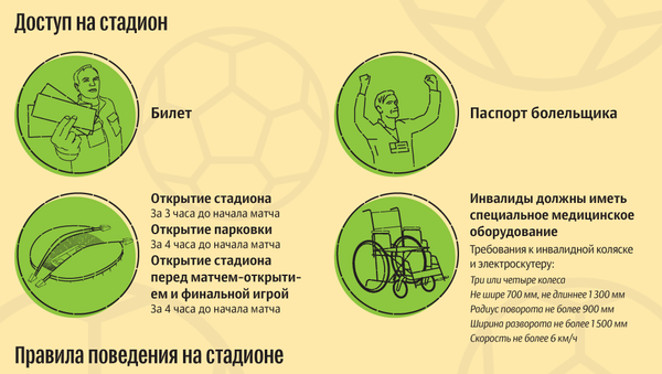 Правила поведения зрителей на играх Кубка конфедераций - Sputnik Беларусь