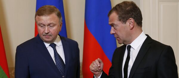 Андрей Кобяков и Дмитрий Медведев - Sputnik Беларусь
