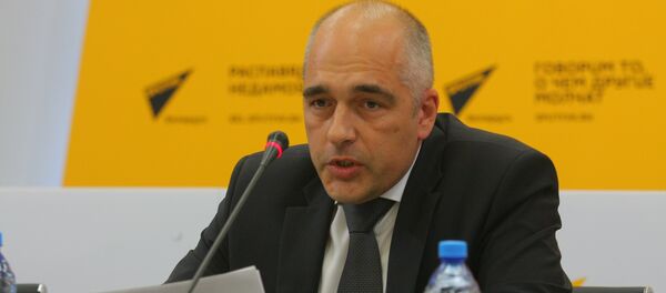 Первый секретарь посольства России в Республике Беларусь Андрей Грешников - Sputnik Беларусь