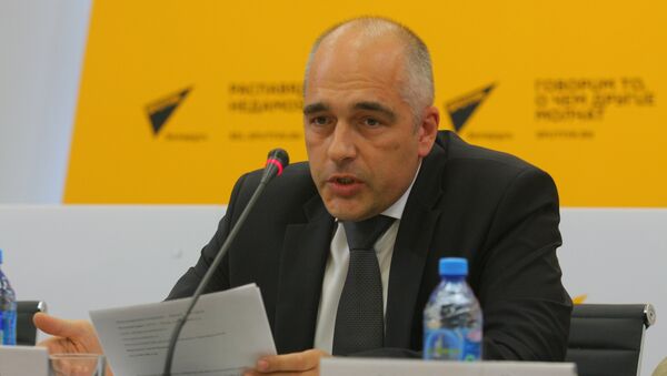 Первый секретарь посольства России в Республике Беларусь Андрей Грешников - Sputnik Беларусь
