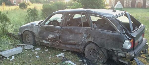 Разбитый в результате ДТП BMW - Sputnik Беларусь