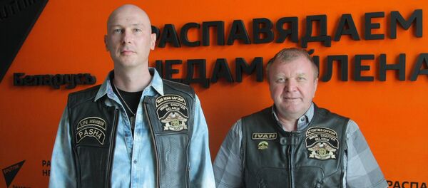 Прадстаўнікі клуба Minsk Chapter Belarus Harley Owners Group Павел Баранаў і Іван Чура - Sputnik Беларусь