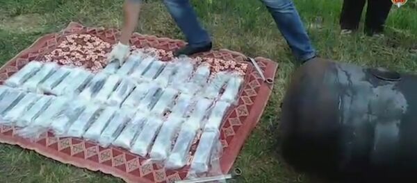 Видеофакт: белорусы перевозили контрабандный гашиш в газовом баллоне - Sputnik Беларусь