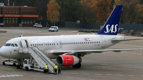 Самолет авиакомпании SAS, архивное фото - Sputnik Беларусь