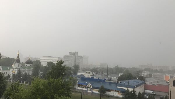 Сильный ливень в Минске в июне - Sputnik Беларусь