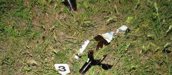 Разбитая бутылка на месте ЧП - Sputnik Беларусь