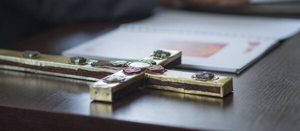 Макет восстановленного Туровского креста - Sputnik Беларусь