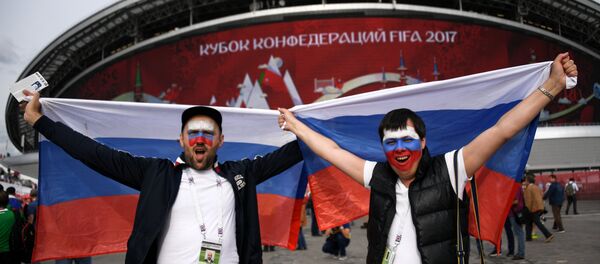 Российские болельщики перед началом матча Кубка конфедераций-2017 - Sputnik Беларусь